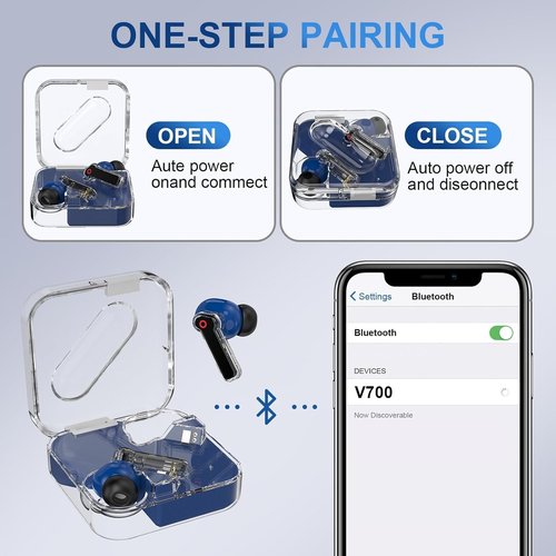 SIXTHGU Ai V700 Translation Earbuds - Real-Time 164 Language Translator | 48H Battery Life for Travel & Business