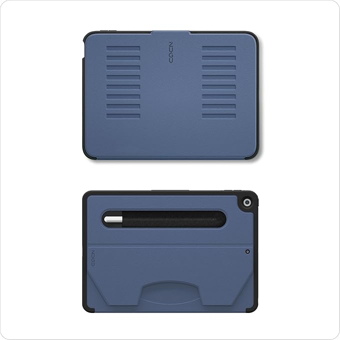 ZUGU CASE for 10.2 Inch iPad 7th / 8th / 9th Generation Case (2021/2020/2019), Protective, Thin, Sleek Design, Magnetic Stand, Sleep/Wake Cover, Magnetic Cover, Slate Blue