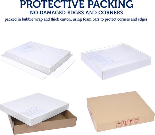 Foam Board | Premium 12-Pack - Acid-Free, Double-Sided White Poster Board for Crafts & Displays