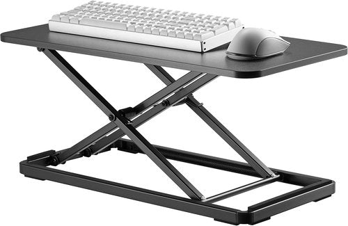 Mount Plus KBT10 Ultra Slim Laptop Stand - Adjustable Sit-Stand Riser for Desks | Lifts Up to 15.6" Height | 5 Levels