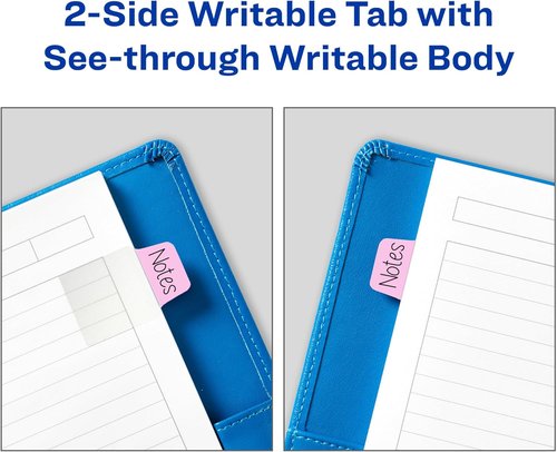 Avery Mini Ultra Tabs - 1" x 1.5" Repositionable Sticky Notes | Assorted Pastel Colors, 40 Count