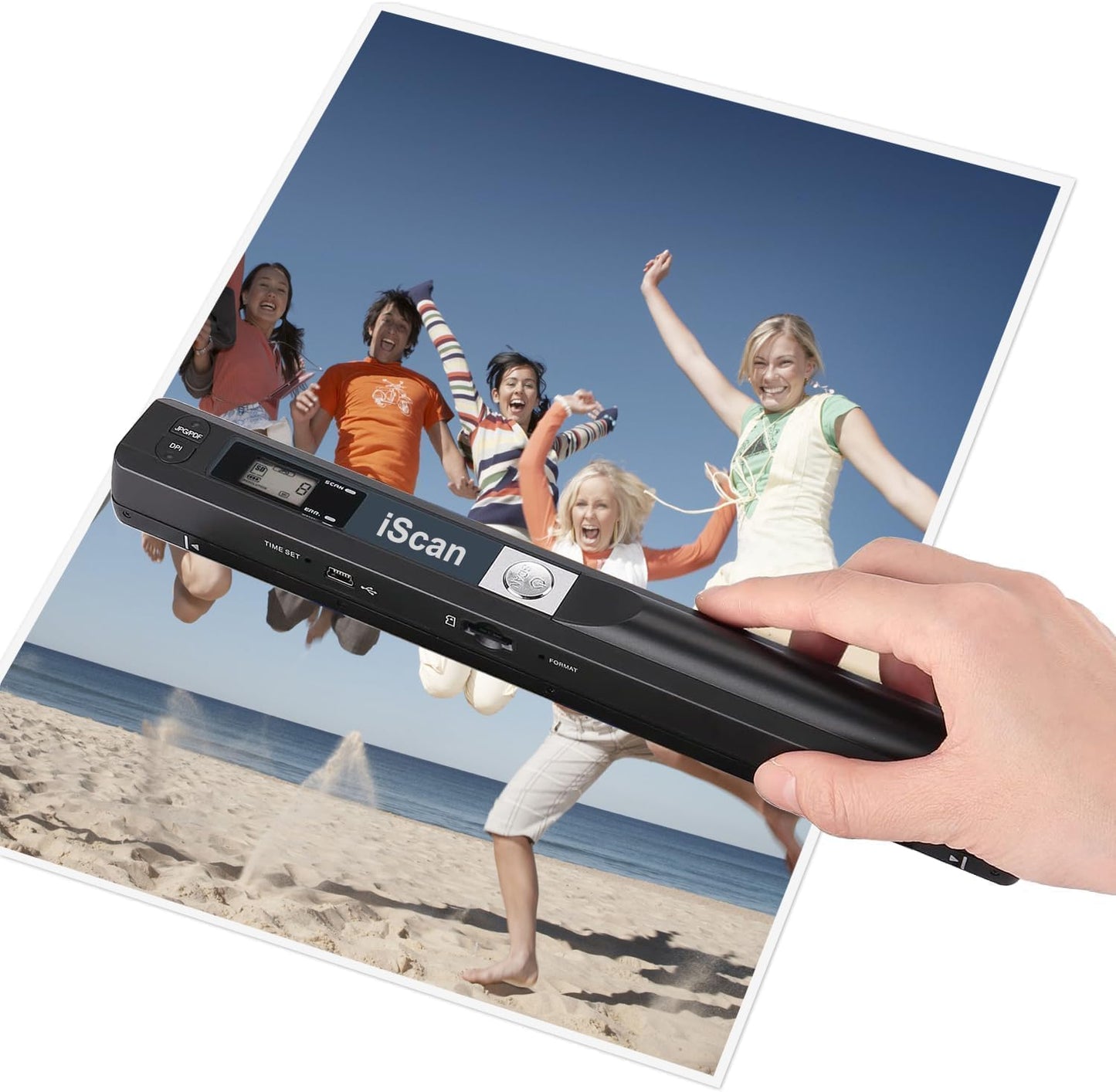 Skiennix Portable Photo Scanner - High-Resolution 900 DPI Document Scanner with 16GB SD Card | USB Uploads to Computer