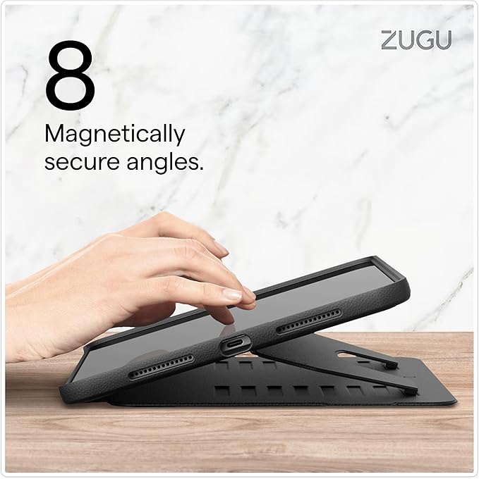 ZUGU CASE for 10.2 Inch iPad 7th / 8th / 9th Generation Case (2021/2020/2019), Protective, Thin, Sleek Design, Magnetic Stand, Sleep/Wake Cover, Magnetic Cover, Desert Rose
