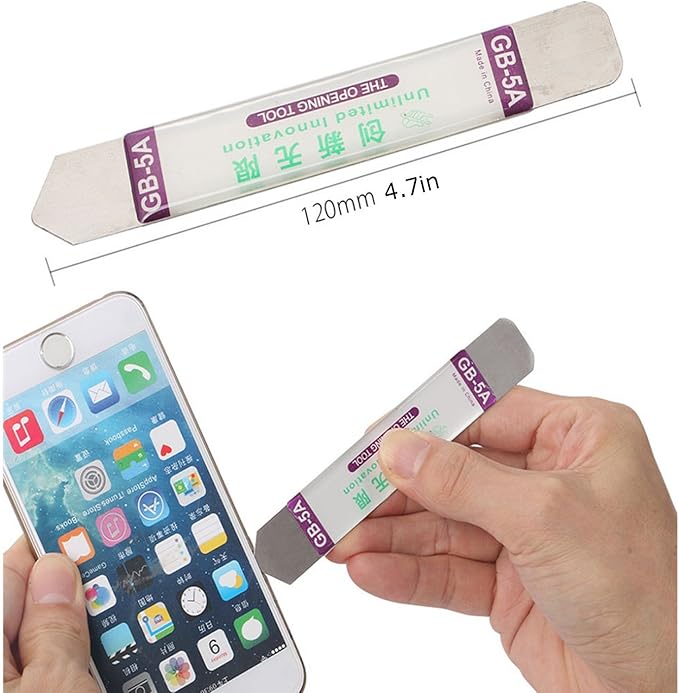 Pry Tool Kit, LIFEGOO Safe Non-Nylon and Ultrathin Steel Screen Opening Spudger Tool Repair Kit for Cell Phone, LCD, MacBook, Ipad, iPod, Tablet and More