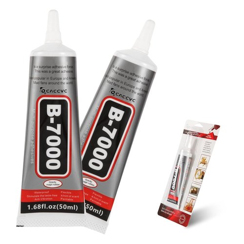 B7000 Clear Glue - Precision Tip Adhesive for Rhinestones, Jewelry & Crafts | 50ML (1.68 fl. oz)