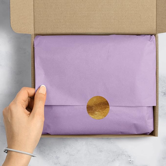 Jillson Roberts Bulk 20 x 30 Inches Recycled Tissue, Lilac, 480 Unfolded Sheets (BFT61)