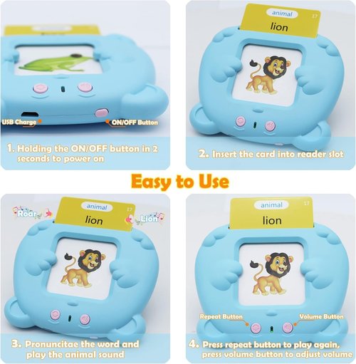 MAYAPHILOS Bilingual Talking Flash Cards - 224 Sight Words for Fun Russian Language Learning | Kids' Educational Toy