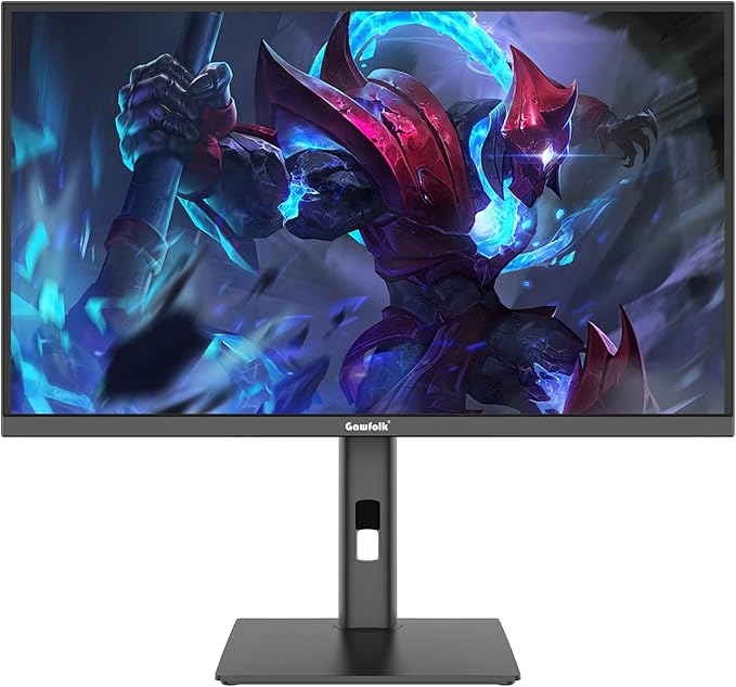 Gawfolk 27 inch Gaming Monitor, IPS UHD 3840x2160 4K 180Hz / FHD 360Hz Dual Mode Black Computer Monitor