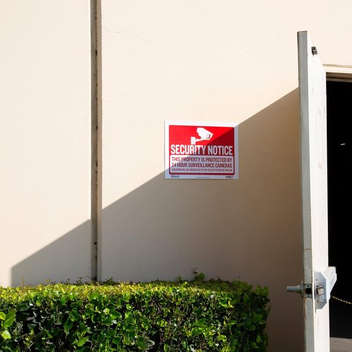 BAZIC Products Employees Only Sign - 9" x 12" Plastic Sign for Private Property | Restricted Area Access