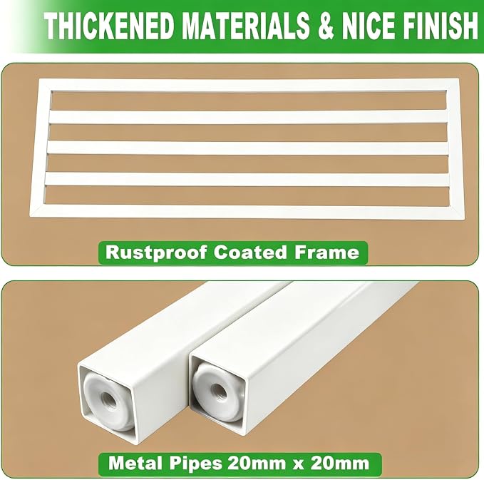 Dipion Metal Plant Stand Outdoor Plant Shelf Indoor,2 Tier Heavy Duty Ladder Plant Stands for Multiple Plants,26" L x 20.25" H x 17.75" W,White