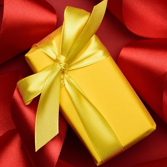 Vanhench 24"x1500"(125') Yellow Wrapping Paper for Birthday Wrapping, Solid Color Kraft Paper for Gift Wrapping, Birthday, Bouquet Flower Art Crafts Packing Poster Bulletin Board
