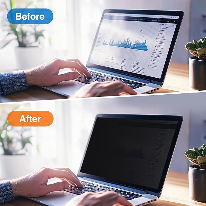 gopupu Magnetic Privacy Screen Protector Macbook Pro 16 Inch 2021-2024 M1 M2 M3 M4 Pro Max, Removable Laptop Screen Protector Privacy Screen Filter Shield Anti Glare Anti Spy
