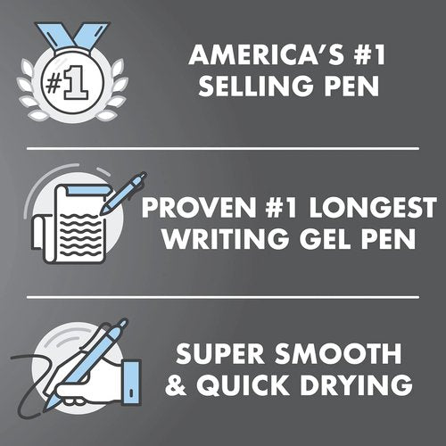 Pilot G2 Premium Gel Roller Pens - Bold 1 mm Black Ink | Pack of 6 (30 Count Total)
