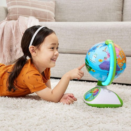 LeapFrog LeapGlobe - Light-Up Interactive Electronic Globe for Kids | Educational Exploration Toy Ages 3+