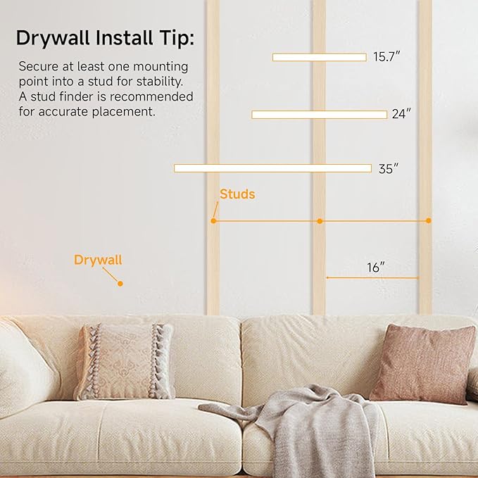 Oak Floating Shelves Wood for Wall 15.7in Wall Mounted Display Ledge Shelves Perfect for Bedroom, Bathroom, Living Room and Kitchen Decoration Storage (Set of 2)