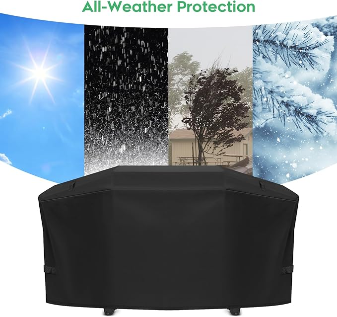 EZ-DONGTENG Grill Cover fit for Weber Slate 30" Rust-Resistant Griddle, Heavy-Duty 600D Waterproof Cover for 3400119 Weber Slate 30 inch Flat Top Griddle Grill Cover