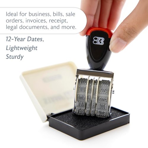 BAZIC Products Date Stamp - Versatile Self-Inking Design | 1 Count for Easy Document Dating