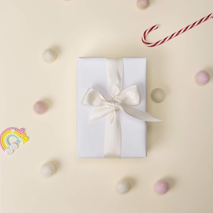 RUSPEPA 30"x 393"(32.8') White Kraft Wrapping Paper Large Jumbo Roll, Recyclable Art Gift Wrap Paper for Gift Wrapping, Table Covering, Craft Supplies, Bouquet Flower, Poster Bulletin Board, 80GSM