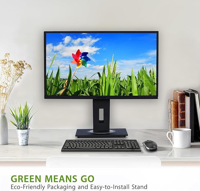 ViewSonic VG2248 22 Inch IPS 1080p Ergonomic Monitor with HDMI DisplayPort USB and 40 Degree Tilt for Home and Office