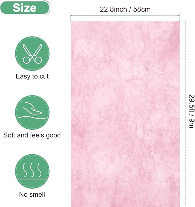 M METERXITY Korean Cotton Floral Wrapping Paper 1Roll [Rose] - 9m x 58cm (29.5ft x 23in), Translucent & Waterproof Flexible for Bouquets, Gift Packaging, Wedding, Florist Use