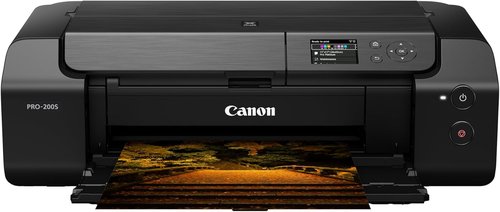 Canon PIXMA PRO-200S Wireless Inkjet Photo Printer - 13" Display, 8-Color Ink, Sleek Black Finish