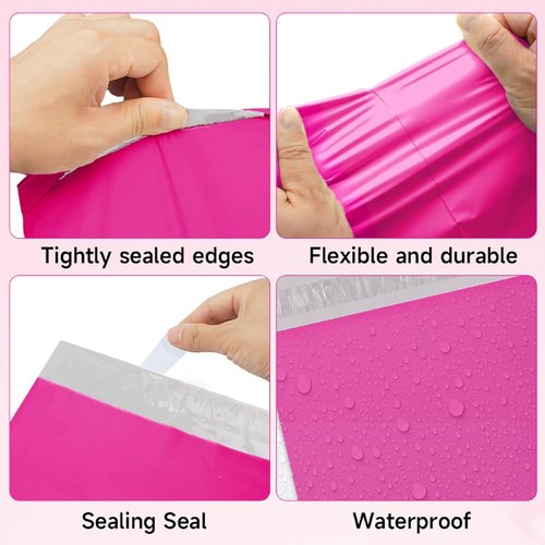 Poly Mailers Shipping Bags - Waterproof & Strong Adhesive for Clothing | Perfect for Small Business Shipping
