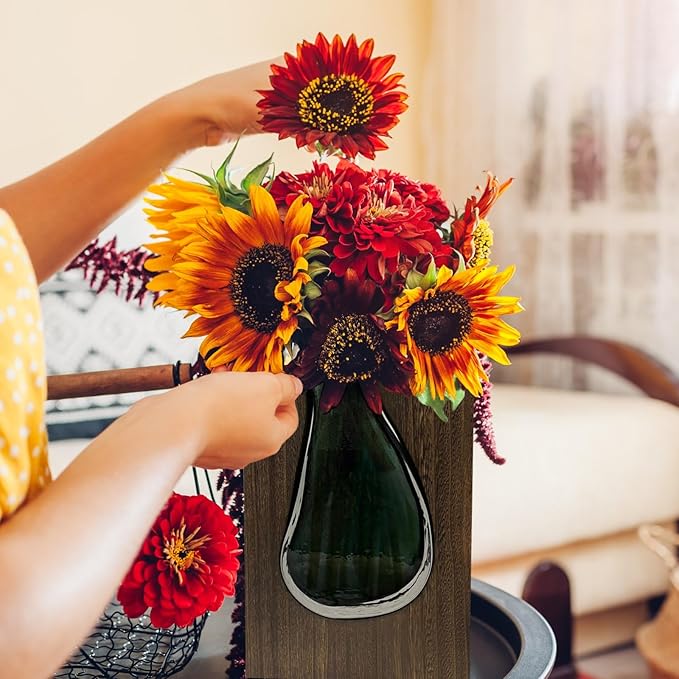 Beautiful Flower Vase - Exquisite Vase for Flowers - Elegant Entryway Centerpiece - Coffee Table Decor - Ideal Gift for a Wedding, Anniversary, or Housewarming