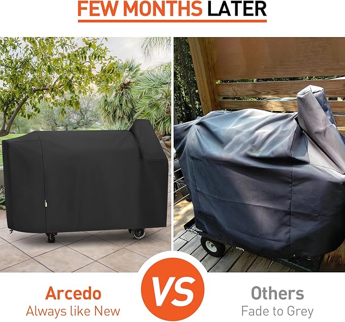 Arcedo Grill Cover Compatible with Pit Boss Austin XL, Wood Pellet Grill and Smoker Cover for Pitboss 1000, Rancher XL, 1100 pro, 1150, All Weather Protection BBQ Accessories