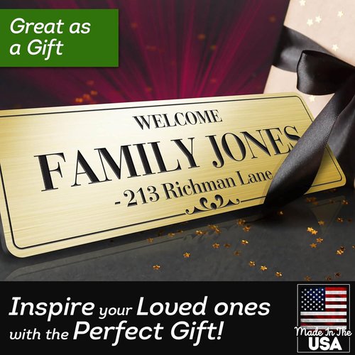 Prestige Custom Office Door Signs | Personalized Name Plates - 2.5x8 Inch, 18 Color Options