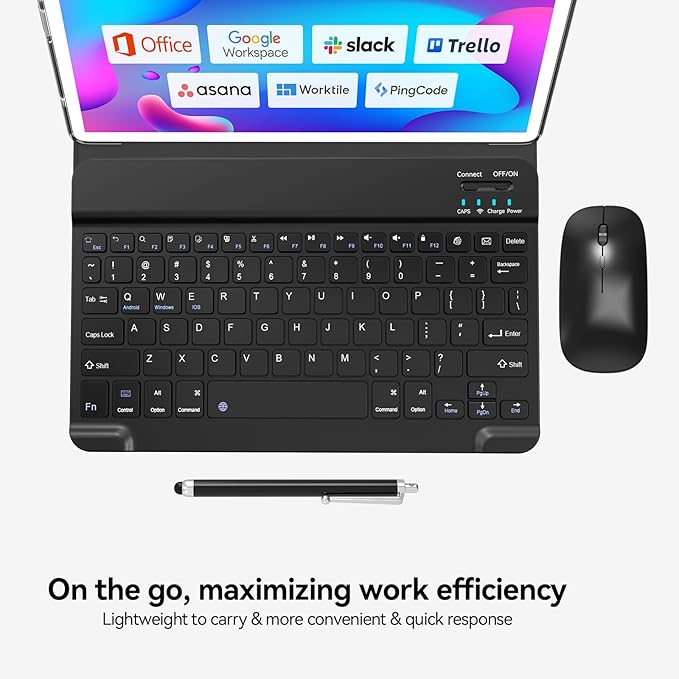 SUNTUNG Tablet, 2026 Latest 10 inch Android 14 Tablet, MTK8183 Octa-Core, 16GB 128GB 1TB Expansion, 2.4/5G WiFi, 21MP Camera, Gemini AI 2.0, Tablets with Keyboard, Mouse, Case etc