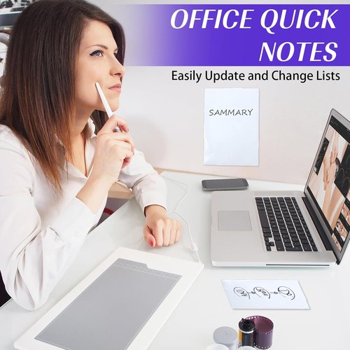 Qianyu Dry Erase Board Stickers - 2 Pcs Self-Stick Whiteboard Sheets | 8.3'' x 11.7'' Stain-Proof for Wall & Desk