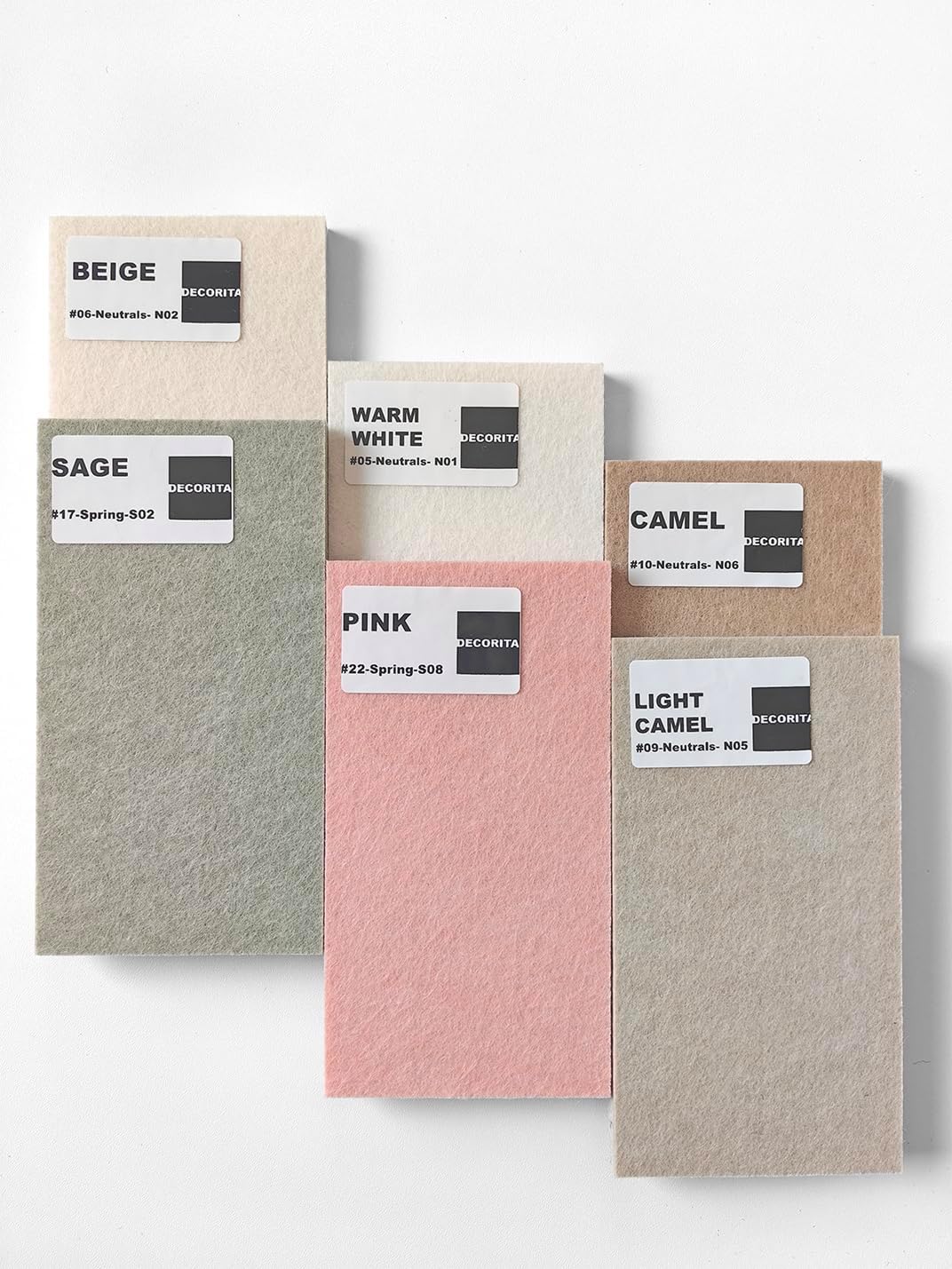 Skiennix Felt Wall Tiles - Aesthetic Bulletin Board Alternative | Large 12-Pack Pink Cork Board for Office & Home