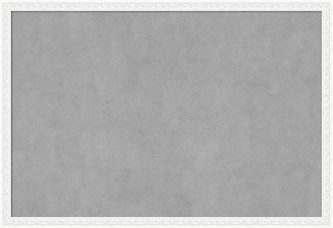 Amanti Art White Framed Magnetic Board 26x38 Large Vision Board for use with Magnets, 100% Metal Sheet to Display Items as Office Decor or for Home Organization in mudroom, Kitchen or Kids Room