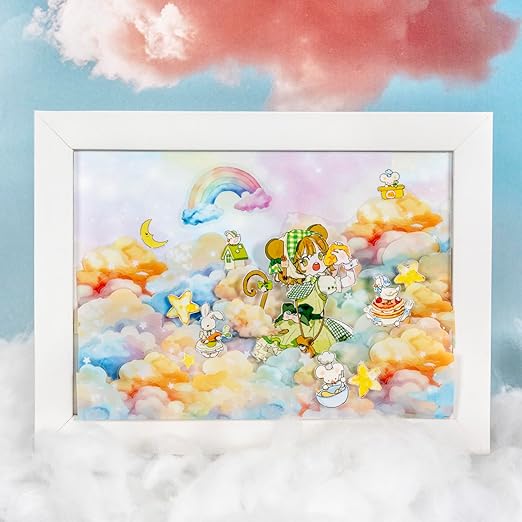 AuriicLeaf Dreamy Cloudscape PET Tape Set, 6 Rolls of Sky-Themed Stickers for Scrapbooking, Junk Journaling, DIY Crafts, and Art Supplies