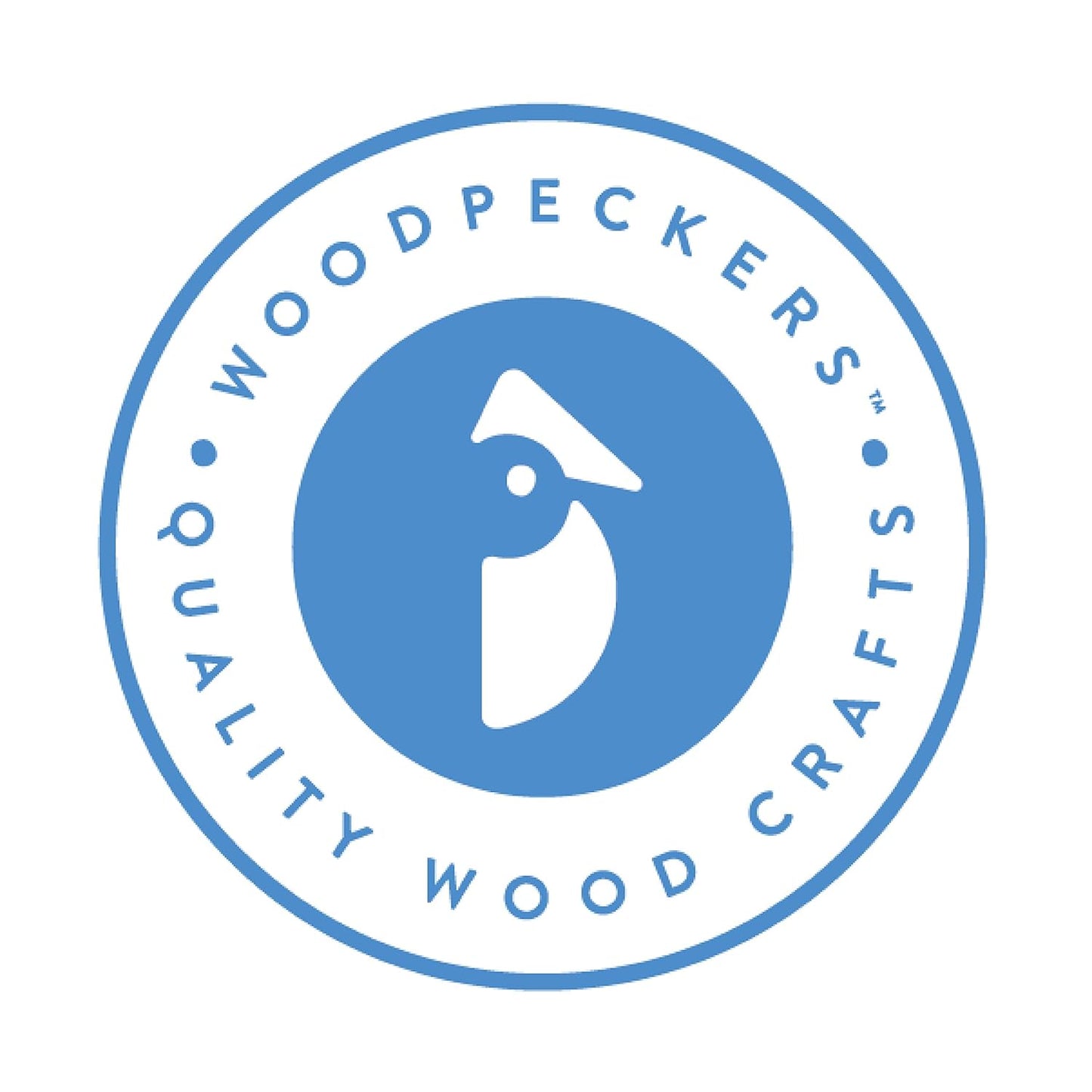 Woodpeckers 6-Inch Wooden Rulers - Pack of 5 for School, Crafts, and Educational Use