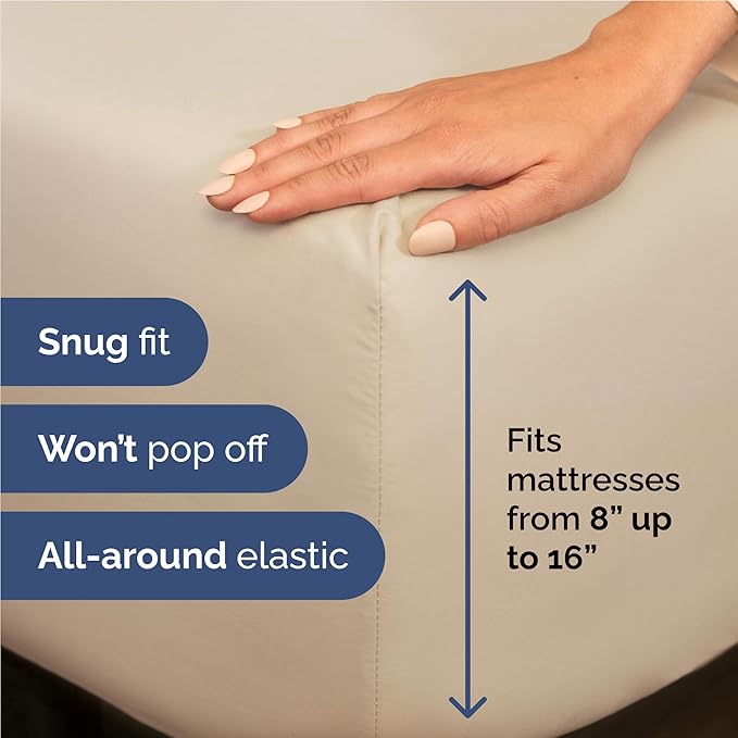 Twin XL Size 3 Piece Sheet Set - Comfy Breathable & Cooling Bed Sheets Set - Hotel Luxury Bedding for Women, Men, Kids, Teens, Boys & Girls - Deep Pockets, Ultra-Soft, Wrinkle Free - Oeko-Tex - Wheat