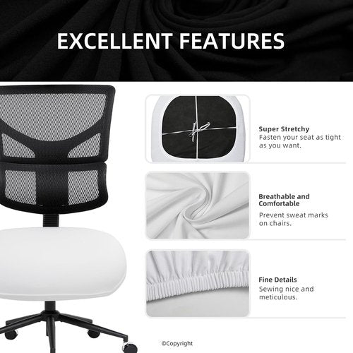 DIVA EN CAMINO DEC Universal Spandex Computer Chair Slipcover - Stretchable & Washable Pet Protector Cover