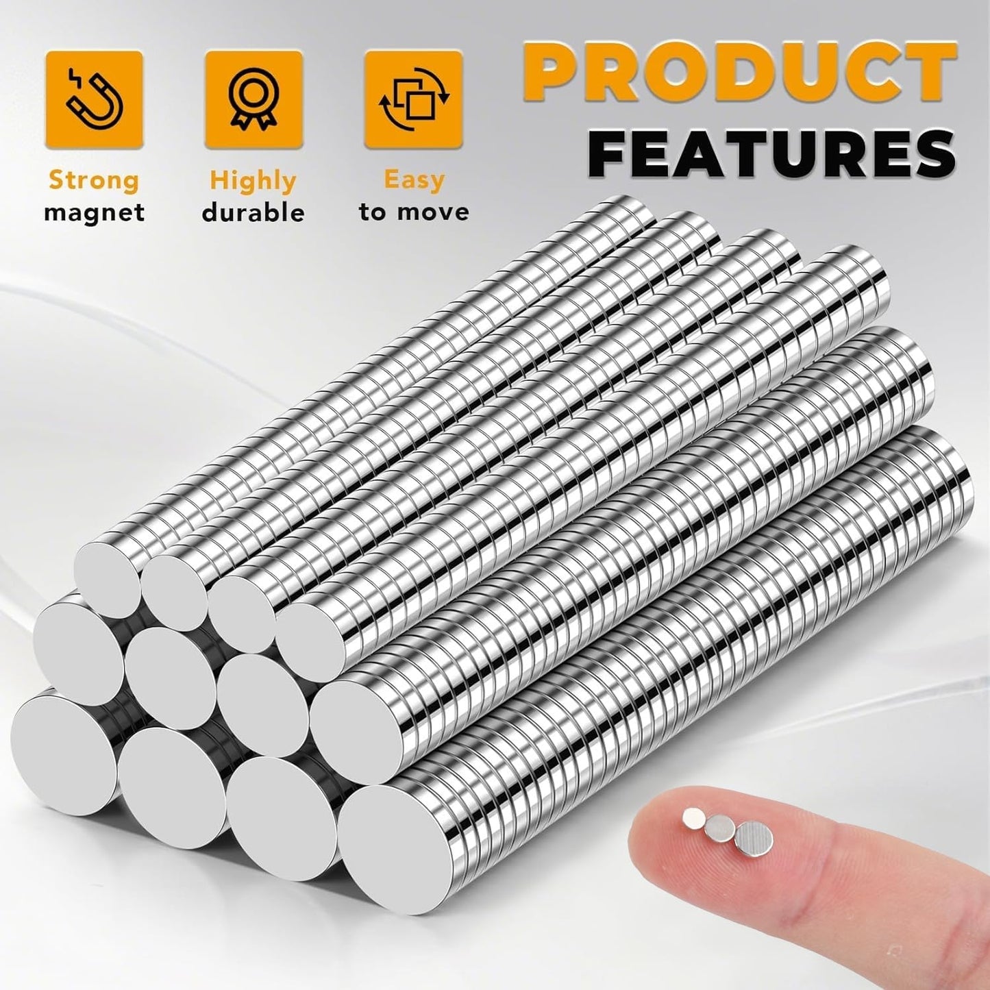 TRYMAG 660Pcs Small Magnets - Versatile Mini Magnets for DIY, Crafts, Office & Science Projects