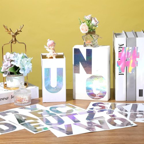 Panelee Large Letter Stickers - 145 Pieces of 4-Inch Self-Adhesive Alphabet for Home Decor & Classroom