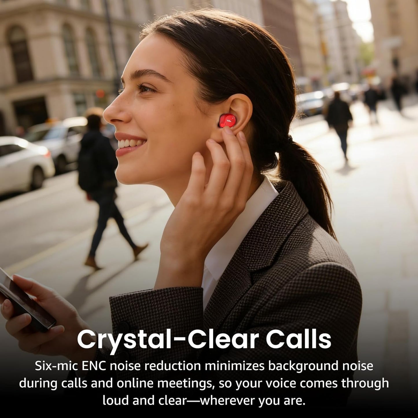 TOZO NC9 Wireless Earbuds - Hybrid Active Noise Cancelling, IPX8 Waterproof, 60H Playtime, Bluetooth 5.3
