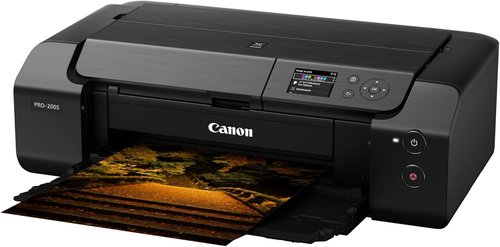 Canon PIXMA PRO-200S Wireless Inkjet Photo Printer - 13" Display, 8-Color Ink, Sleek Black Finish