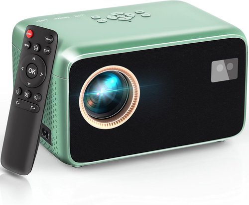Mini Projector with WiFi & Bluetooth - Native 1080P, 4K Support, Electric Focus & Auto Keystone | Ideal for Home & Outdoor Use