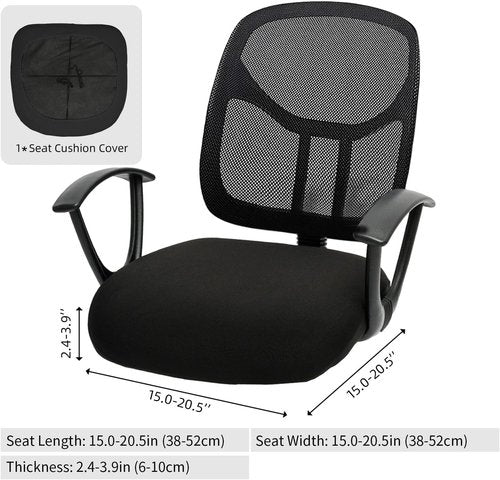 DIVA EN CAMINO DEC Stretchable Desk Chair Cushion Cover - Universal Spandex Slipcover | Removable, Washable, Anti-Scratch for Pets