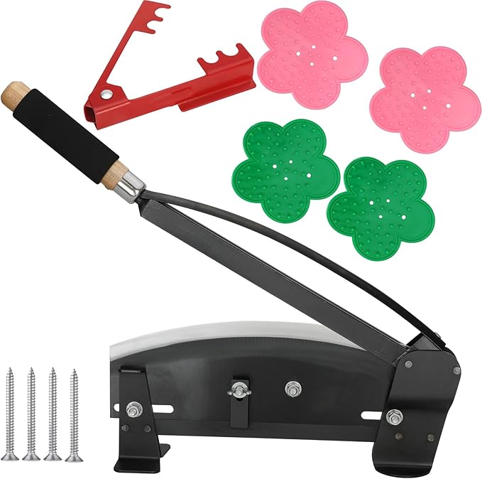 Flower Stem Cutter,14 in carbon Steel Blade Fresh Flower Stem Cutters with Safety Latch for Florists,Gardening ，Flower Arrangements Include:Screws ×4, Thorn Stripper ×1 and Thorn Silicones×4