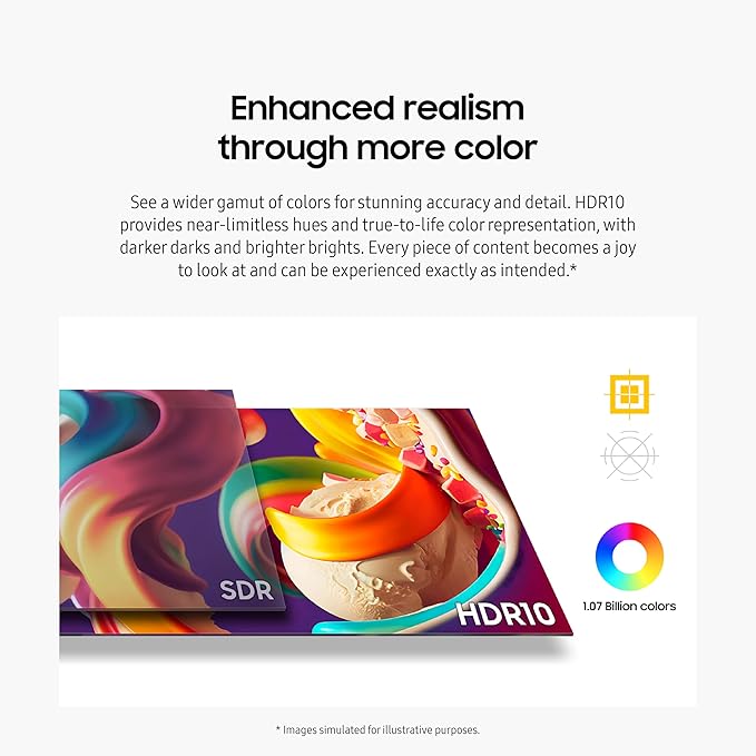 SAMSUNG 32" ViewFinity S6 (S60D) Series QHD High Resolution Computer Monitor, 100Hz, HDR10, Multiple Ports w/ HDMI, DisplayPort, USB-A, Easy Setup, Height Adjustable Stand, LS32D606EANXGO, 2024
