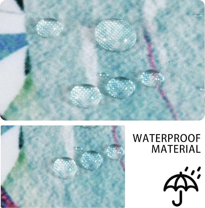 Eucalyptus Shower Curtain, Watercolor Green Leaves Plant Floral Spring Nature Waterproof Fabric Machine Washable with Hooks for Bathroom Bathtub Decor 60Wx72H