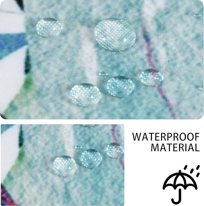 Eucalyptus Extra Long Shower Curtain, Watercolor Green Leaves Plant Floral Spring Nature Waterproof Fabric Machine Washable with Hooks for Bathroom Bathtub Decor 72Wx78H
