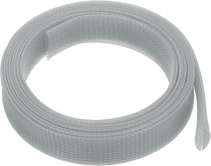 uxcell Expandable Sleeving,1 9/16-inch 10ft Cable Sleeve, Gray