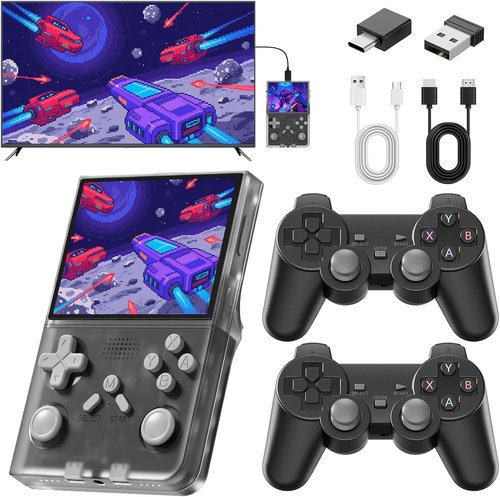 R40 Handheld Game Console - Retro Gaming with 128G TF Card & 20,000+ Games | Portable Mini Emulator