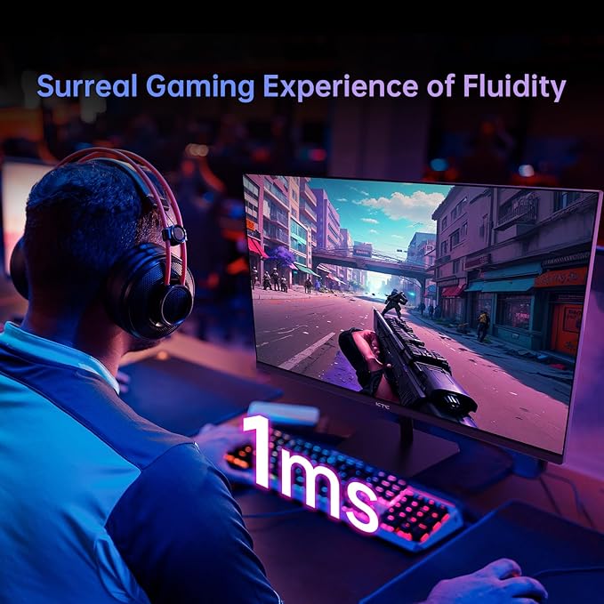 KTC 24.5'' Gaming Monitor 180Hz,Fast IPS 1080P 1 ms, 128% sRGB HDR10,Freesync,HDMI x 2 /DP x 1,VESA,Tilt Adjustable,Xbox PS5 Switch (HDMI Cable Included)